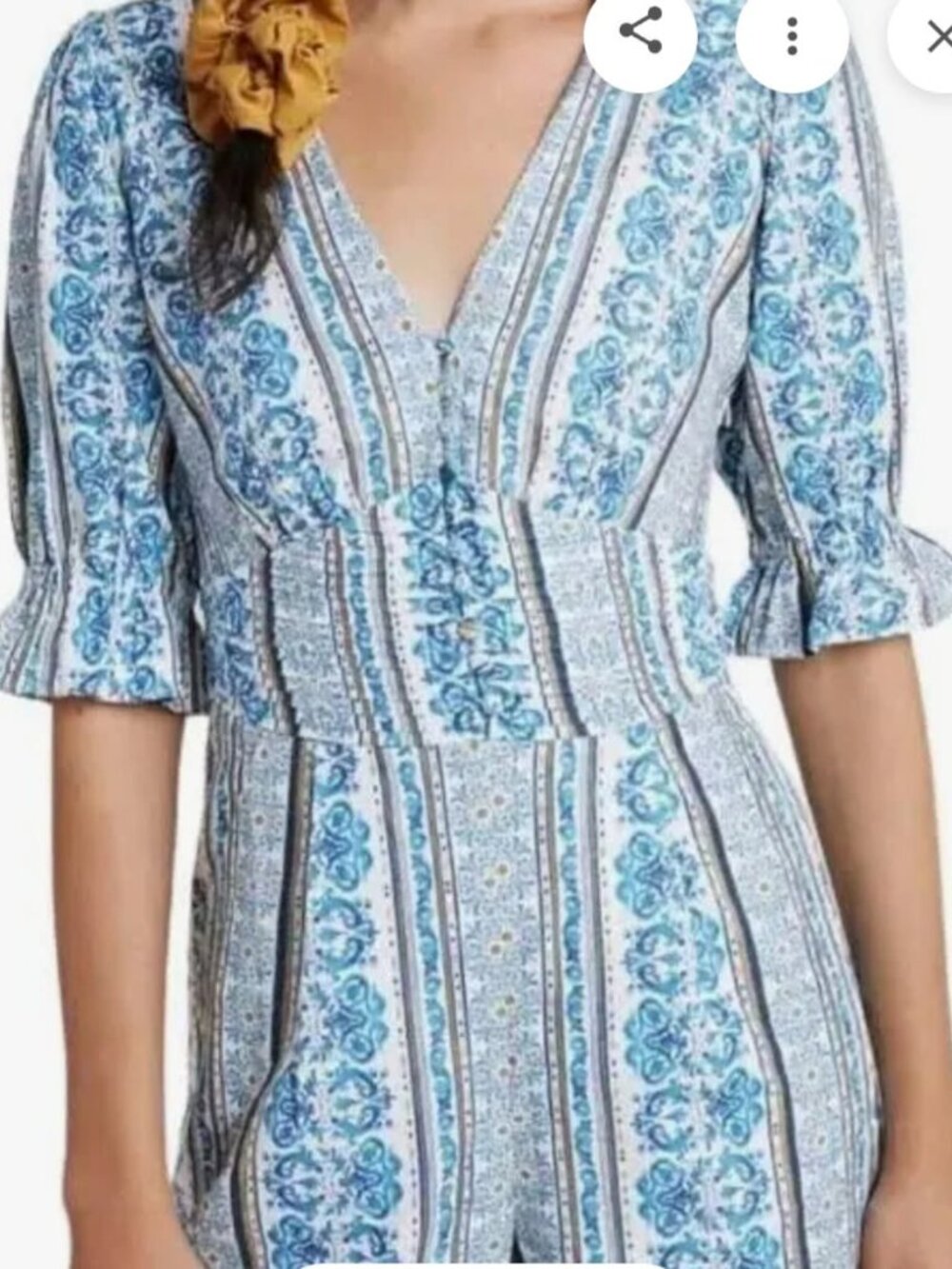 Farm Rio for Anthropolgie Evie Romper - Picture 2 of 10